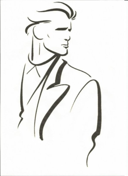 Силуэт человека в полный рост