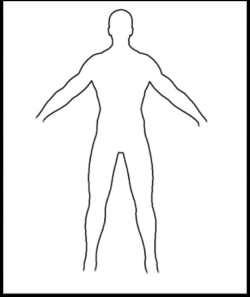 Контур человека