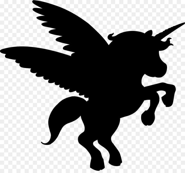 Силуэт единорога