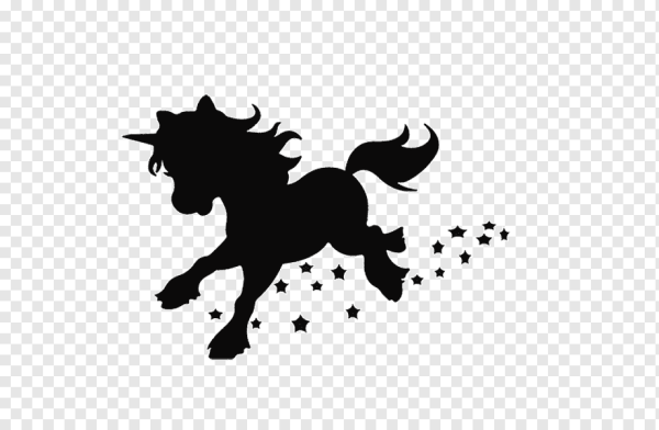 Единорожка силуэт