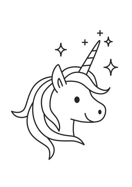 Единорог одной линией
