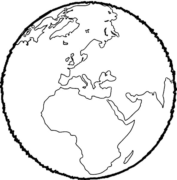 Планета земля раскраска детская