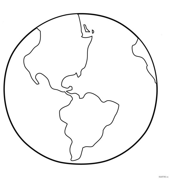 Планета земля раскраска
