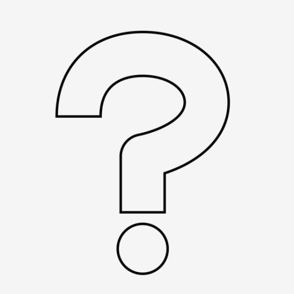 Знак вопроса трафарет