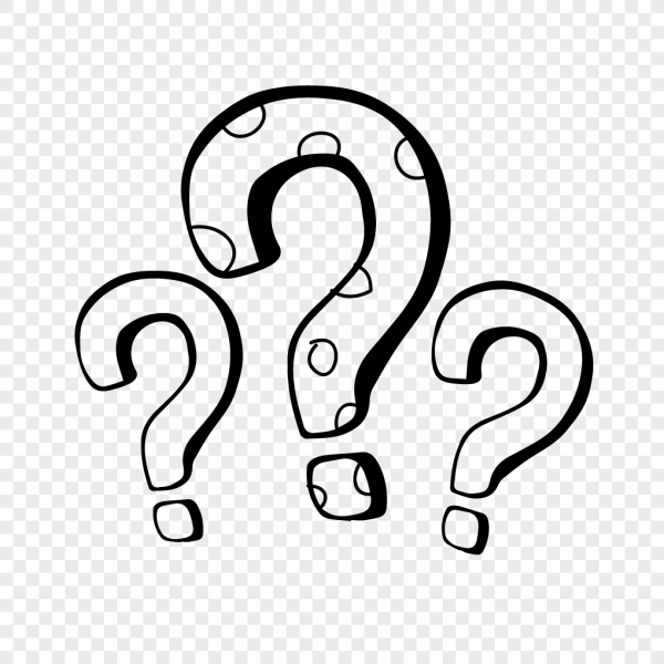 Вопросительный знак контур