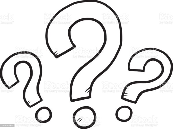 Вопросительный знак трафарет