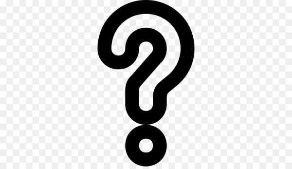 Знак вопроса для раскрашивания