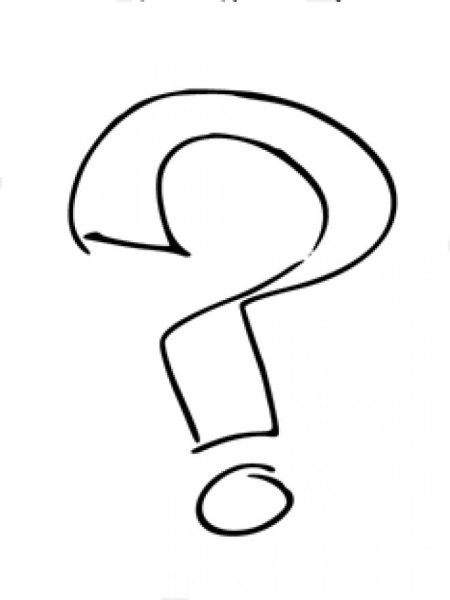 Вопросительный знак раскраска