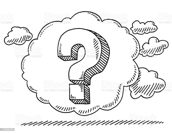 Знак вопроса контур