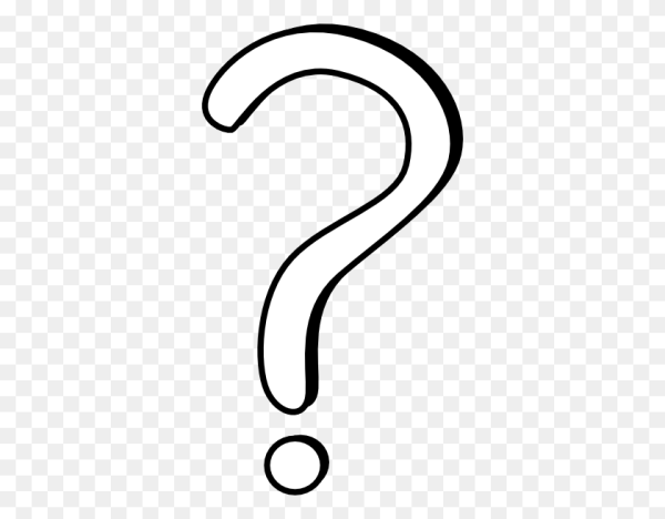 Знак вопроса белый