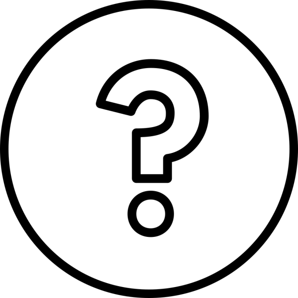 Знак вопроса белый без фона