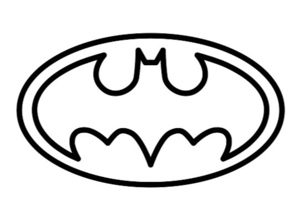 Знак Бэтмена трафарет