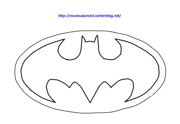 Логотип Бэтмена раскраска