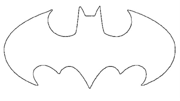 Знак Бэтмена трафарет