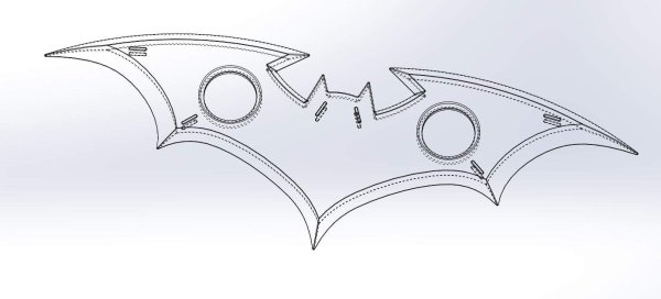Batman Batarang чертеж