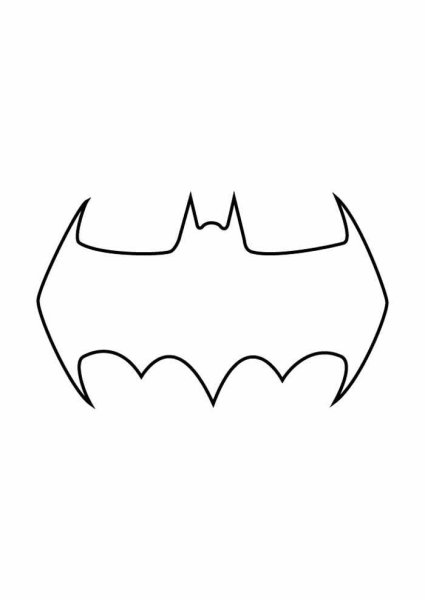 Маска Бэтмена трафарет