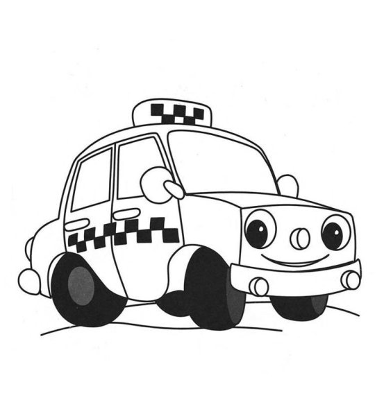 Раскраска Полицейская машина