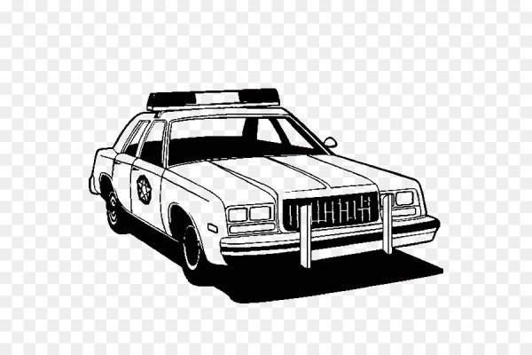 Раскраска Полицейская машина