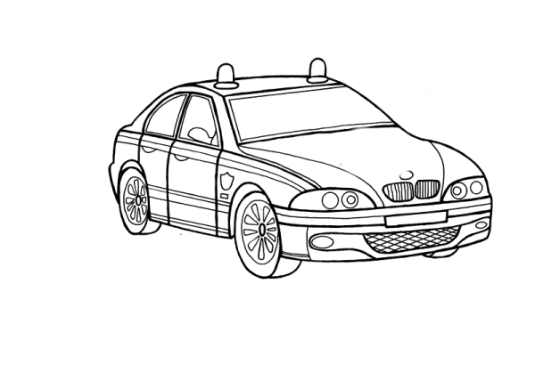 Такси раскраска для детей