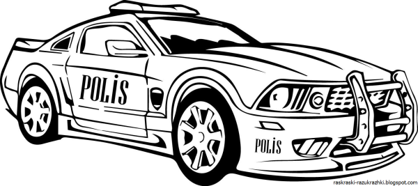 Машина раскраска для детей