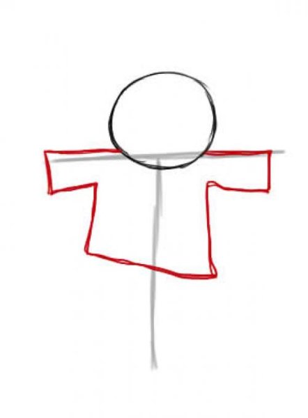 Пугало раскраска