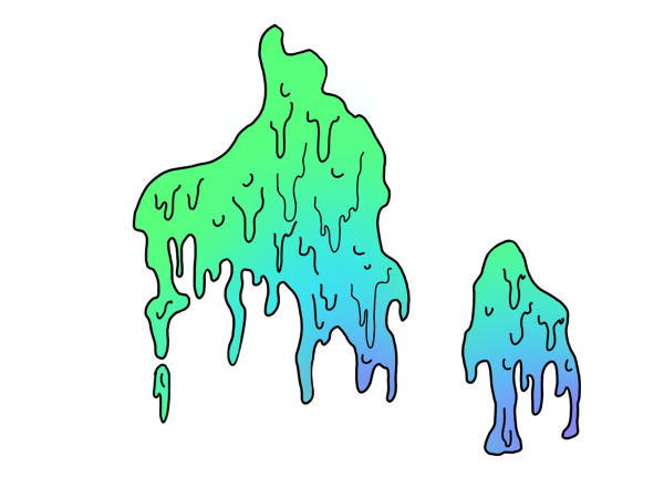 Нарисовать слизь