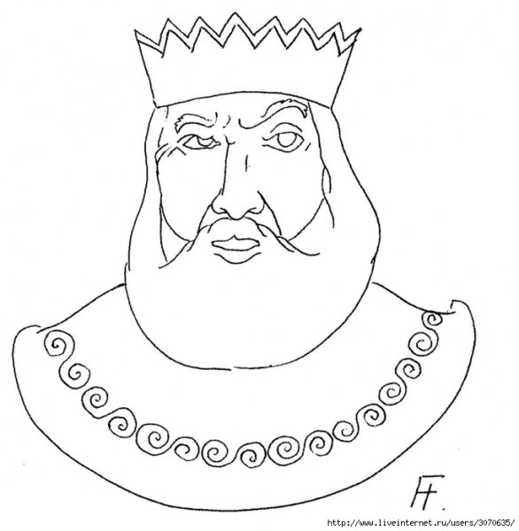 Царь раскраска