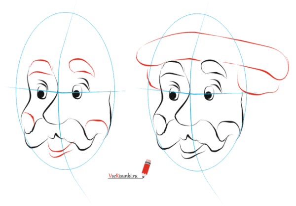Поэтапное рисование короля