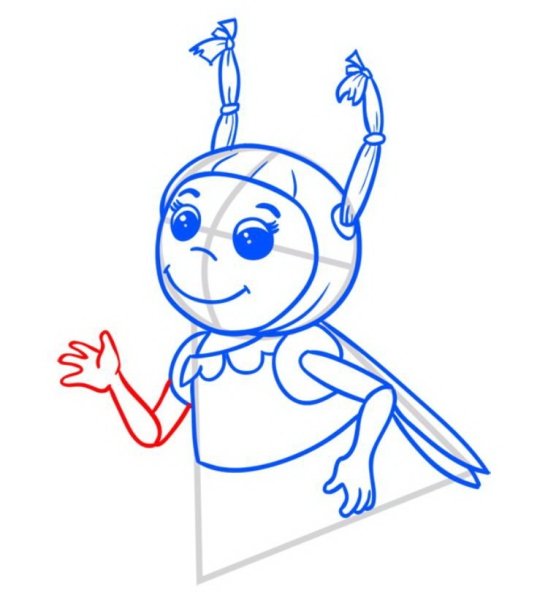 Мила из Лунтика рисунок карандашом