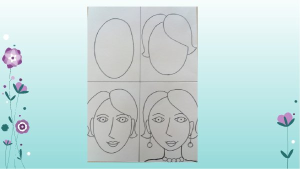 Русалочка поэтапное рисование