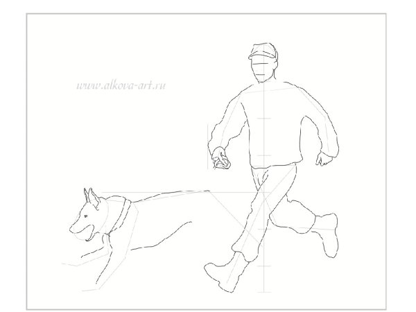 Этапы рисования сирени