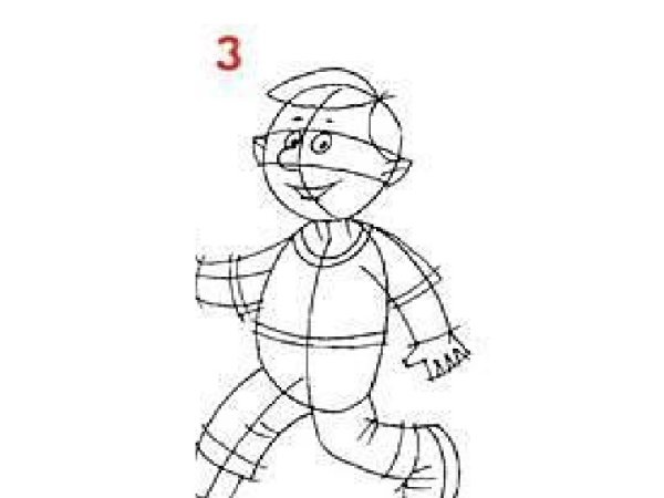 Прэтапно рисование гипсовой головы