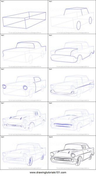 Рисование пошагово машины