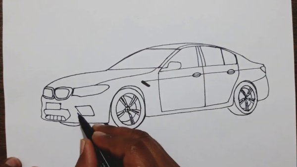 Рисовать БМВ м5 ф90