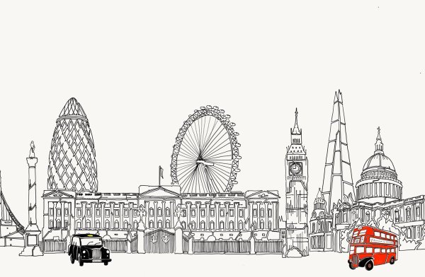 Лондон набросок