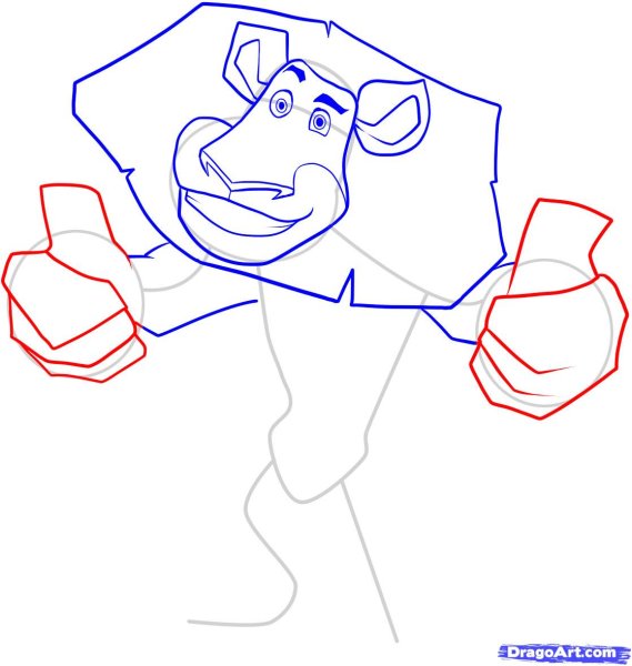 Как рисовать Льва Алекса