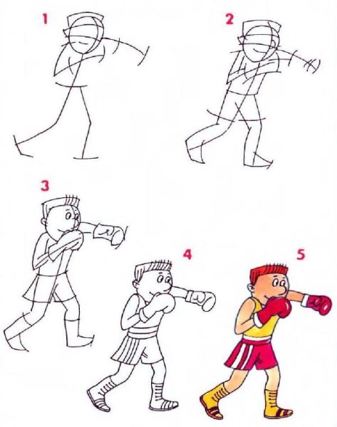 Человек в движении легко