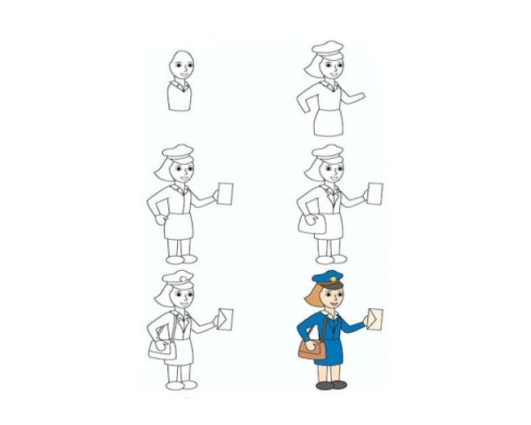 Схема рисования человека для детей