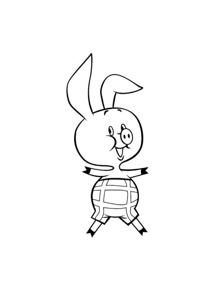 Пятачок раскраска