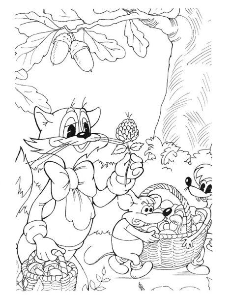 Леопольд раскраска