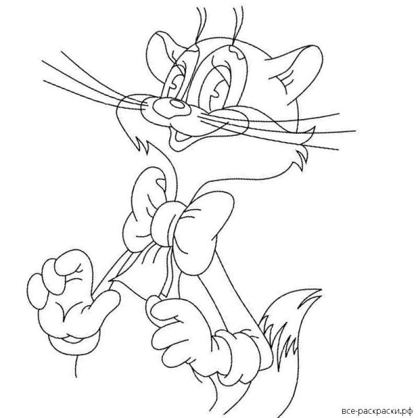 Кот Леопольд раскраска