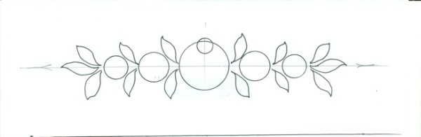Рисование закладка для книги Городецкий цветок старшая группа