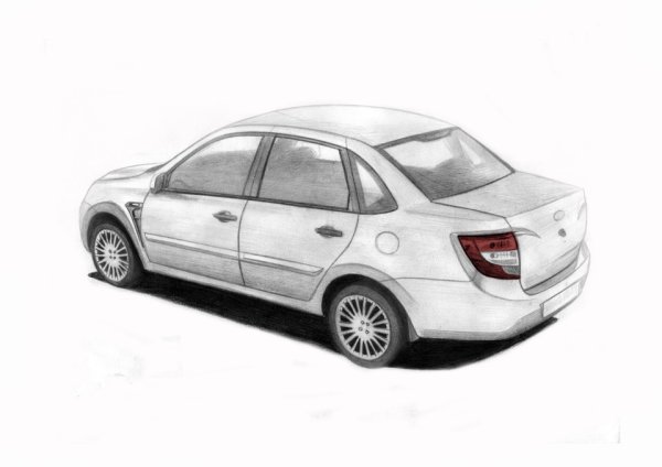 Раскраска Лада Гранта 2190