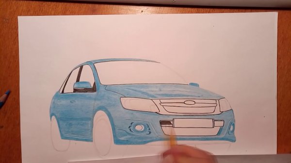 Лада Гранта рисунок