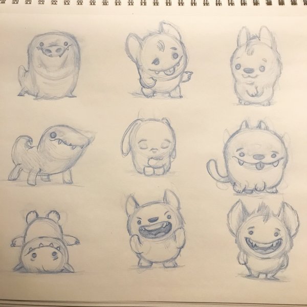 Монстры карандашом для начинающих