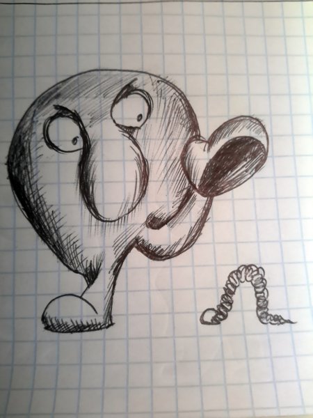 Рисунки карандашом прикольные животные и и чудики