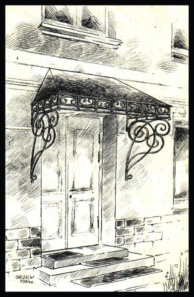 Ковка крыльца эскиз