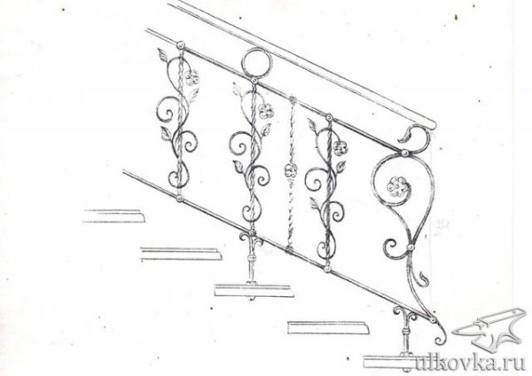 Эскизы кованого крыльца