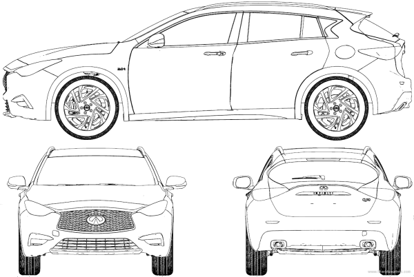 Чертеж для Инфинити ФХ 35