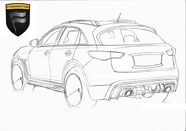 Раскраска Инфинити qx70